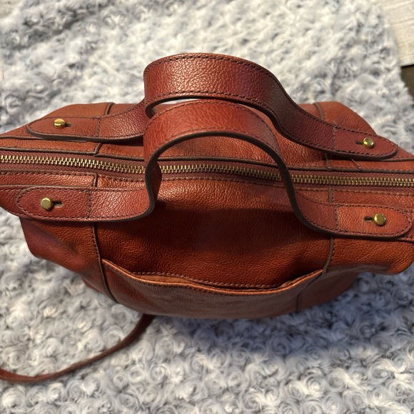 Fossil Sadie Brandy Leather Crossbody Bag - Picture 13 of 16